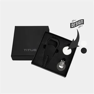 TiTUS® 3-in-1 Golf Tool Set - Divot Tool, Ball Marker & Cap