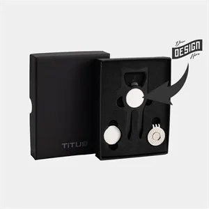 TiTUS® Golf Tool Set -Divot Tool, Ball Marker & Cap Clip