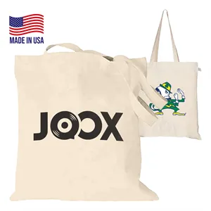 100% USA-Made 7 oz. Cotton Canvas Tote Bags (13.5" x 15")