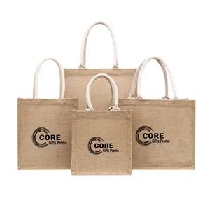 Jute Tote Bags Durable Burlap  with Handle