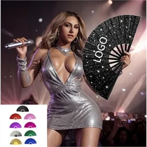 Bulk Wedding Party Favor Fans with Glitter for Events