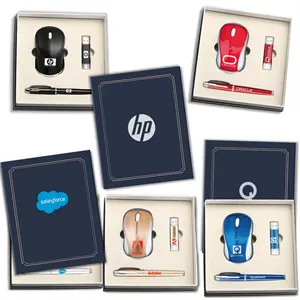 Employee Award Gift Set Pen, Wireless Mouse & 8GB Flash Disk