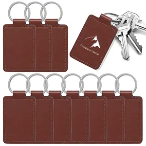 Rectangular Leather Key Fob Kit