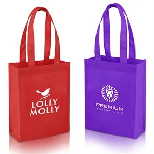 Non-Woven Mini Gift Tote Bag ( 8" X 4" X 10" )