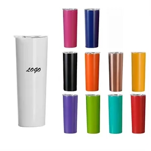 20oz Double-Layer Straight Vacuum Travel Cup