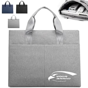Durable Business Document Tote with Multiple Pockets