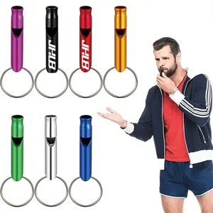Aluminum Whistle Keychain