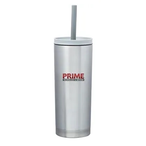 19 oz. Winslow Stainless Steel Mug with Straw