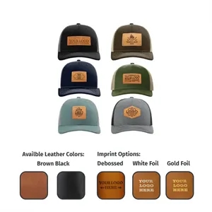 Richardson 112 Leather Patch Trucker Hats