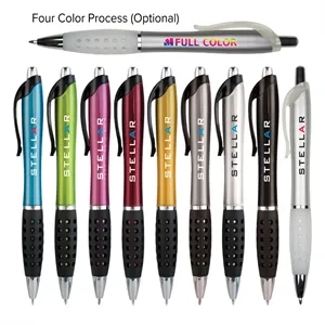 Pearlescent Pen w/Black Gripper