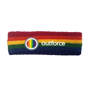 Rainbow Pride Headband w/ Full Color Print (Made in USA)