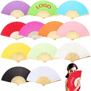 Foladble Paper Bamboo Hand Fan