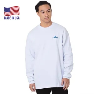 Made In USA 100% Pre-Shrunk Waffle Knit Thermal Long Sleeve
