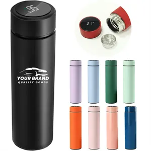 Custom Logo Stainless Steel Smart Water Bottle W/ Temperature Display