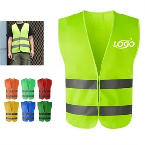 High Visibility Reflective Safety Vest One Size Fits Most