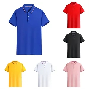 Custom Logo Unisex Short Sleeve Pocket Polo Shirt Uniform Performance Sh