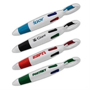 Popular 4 Color Carabineer Ballpoint Custom Pens