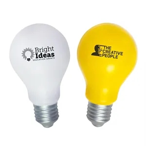 Custom Logo Light Bulb Stress Reliever