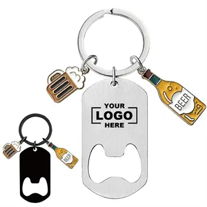 Stainless Steel Bottle Opener Engraved Keychain