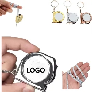 Mini Stainless Steel Pocket Tape Measure Keychains