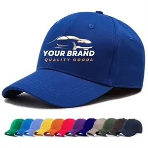 Custom Logo Solid Color Baseball Cap Sun Visor Advertising Work Hat