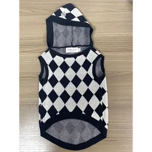 Custom Logo Custom Jacquard Knit Dog Hoodie