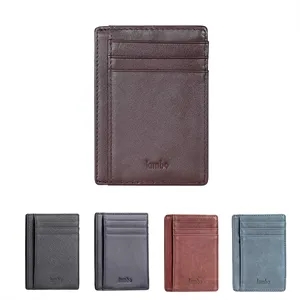 Antimagnetic Ultrathin Retro PU Card Holder Wallet