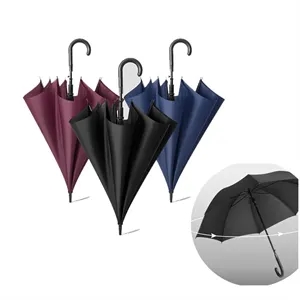 Custom Logo Custom Logo Fiberglass Curved Handle Advertising Umbrella