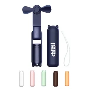 Personal USB Foldable Fan Pocket with Power Bank