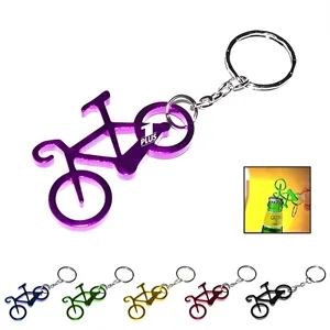 Bicycle Shaped Bottle Opener Keychain