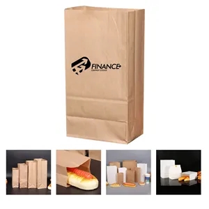 Custom Recycled Kraft Paper Popcorn Lunch Bags