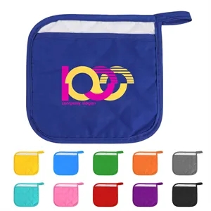 Cotton Pot Holder W/ Pocket