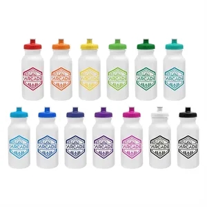 Circuit 20oz Bike Bottle - White w/Push-Pull Lid