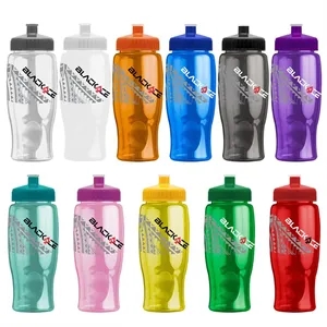 Rotation 27oz Transparent Contour Bottle w/Push-Pull Lid