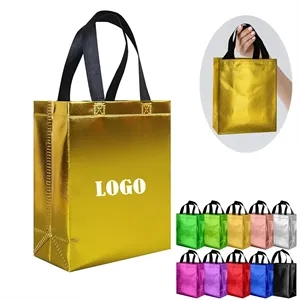 Reusable Glossy Gift Bags With Handles for Party Favors