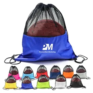Large Waterproof Basketball Storage Drawstring Bag Gym Backp