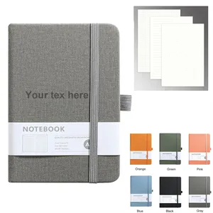 Custom Logo A5 Graph Grid Paper Hardcover Notebook Journal