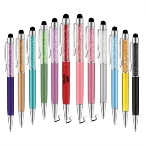 Crystal Ballpoint Screen Touch Stylus Pen