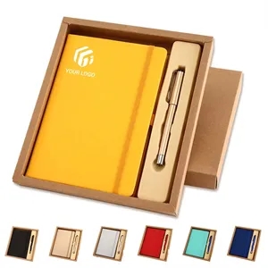 Custom Logo Hardcover classic a5 lined notebooks journal with pen holder