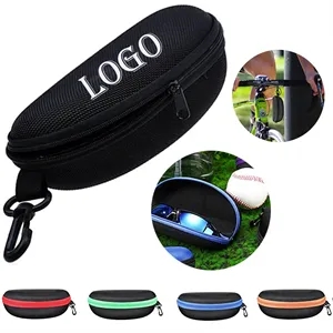 EVA Zippered Sunglasses Case with Clip