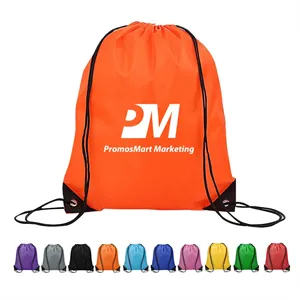 Cheap Promotional Polyester Drawstring Backpacks String Bags
