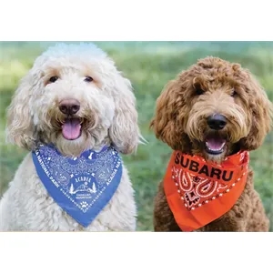 Med - Large Solid Triangle Bandanna - Made in the USA