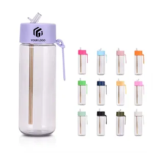 Custom Logo Leak-proof bpa-free 25oz sports water bottle with straw