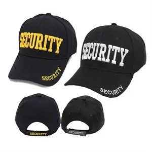 Black and Navy Caps with ID on Front, Rim, and Back