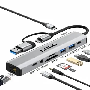 9-in-1 USB Laptop Hub with Ethernet