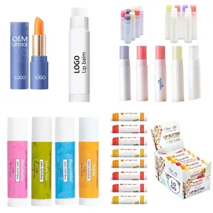 Custom Logo Custom Flavored Tinted Lip Balm Bulk Labeled Chapstick