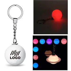 3D Moon Lamp Decoration Led Key Chain
