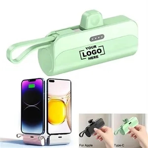 5000mAh Mini pocket wireless capsule power bank