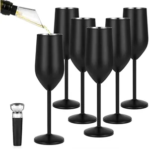 6 Oz. Double Wall Stainless Steel Insulated Wine Goblet