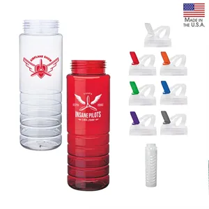 Malibu 26 oz. PET Bottle with Flip Spout & Infuser
